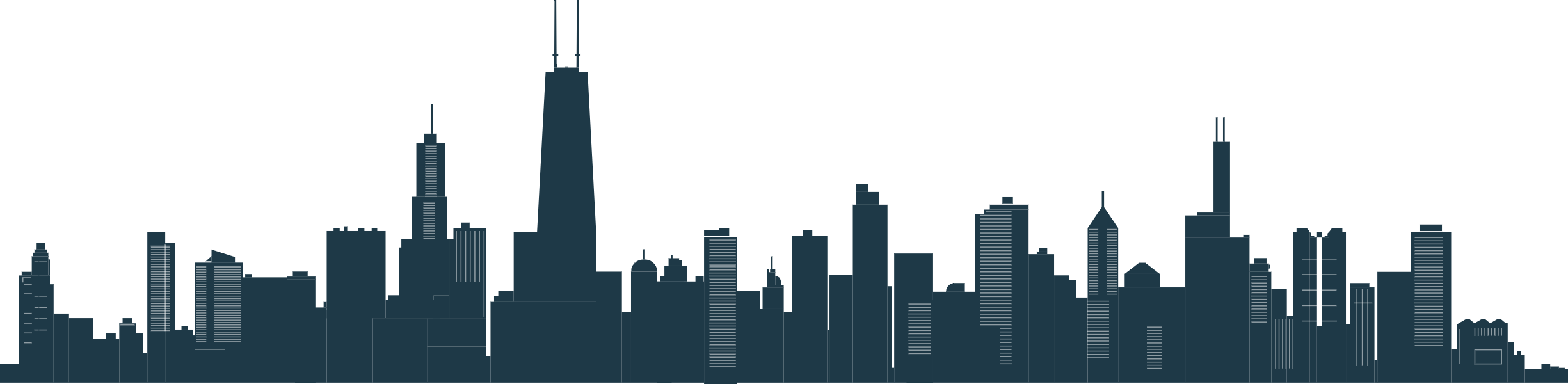 Chicago city skyline